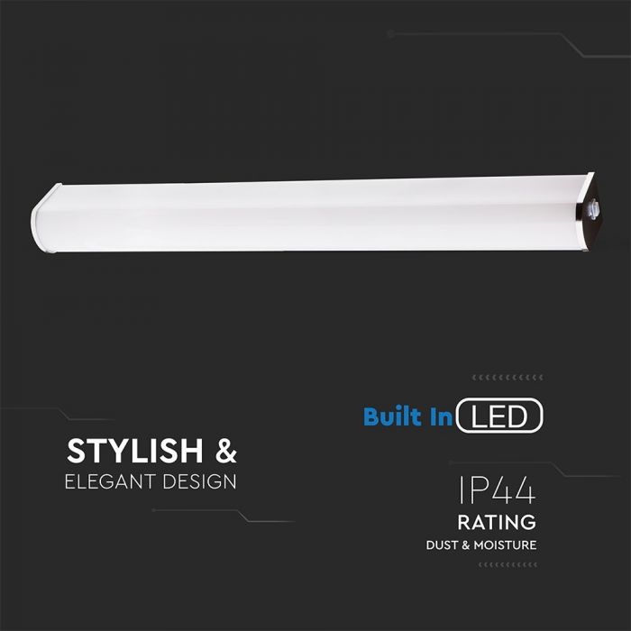 LED PENDANT WALL MIRROR CHROME 10W CW 950lm 150° 605X54X65 IP44