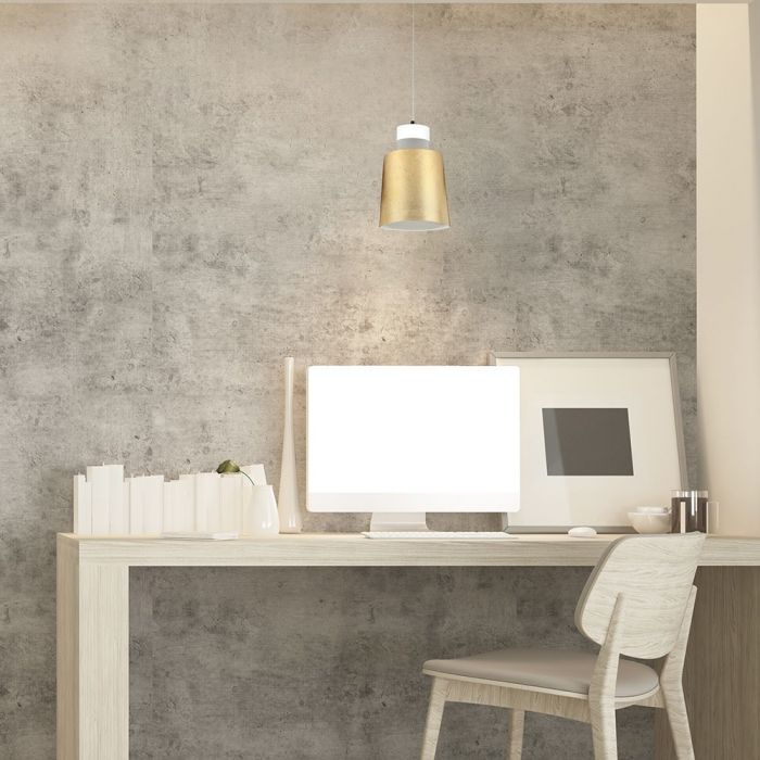 LED E27 PENDANT GOLD 7W 400lm WW 120° 12X19X122 IRON+ACRYLIC
