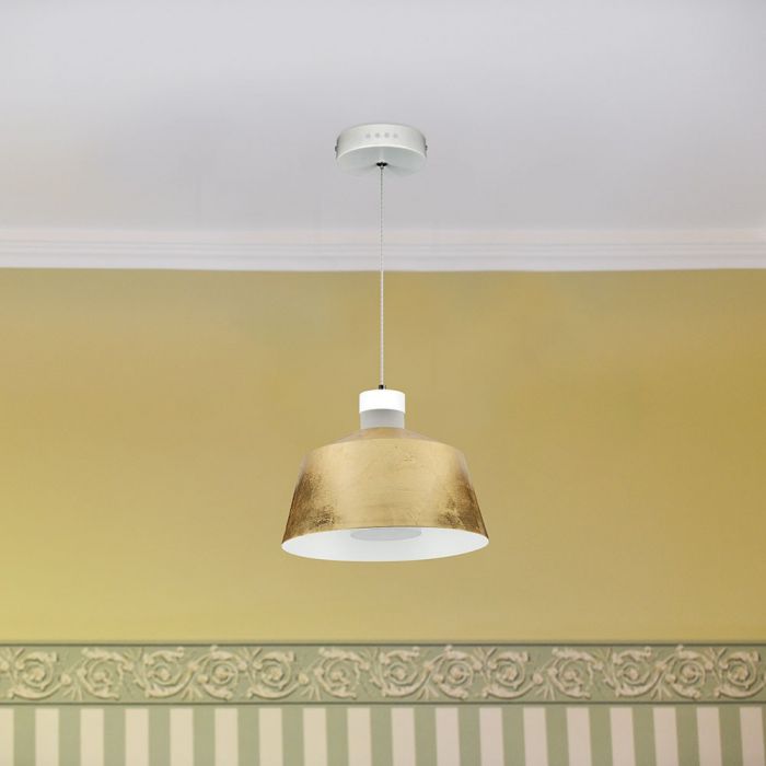 7W LED Pendant Light Gold Ø250 Warm White