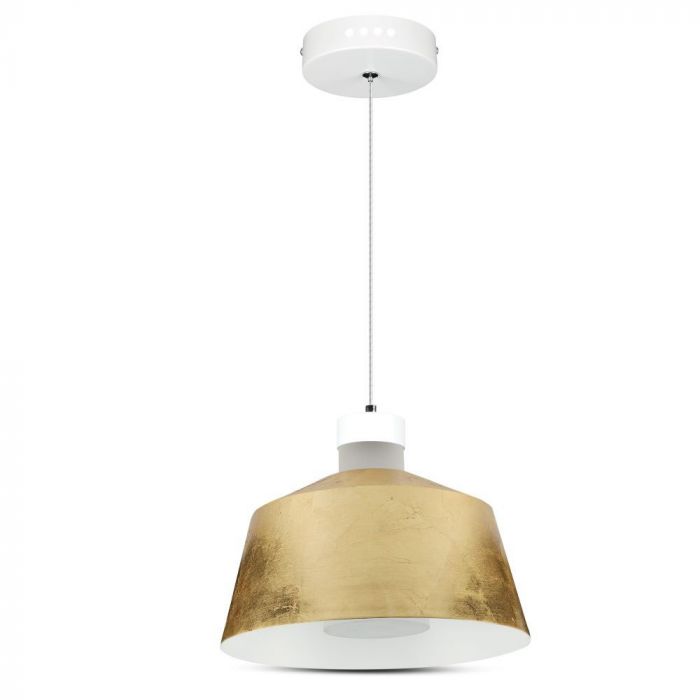 LED E27 PENDANT GOLD 7W 400lm WW 120° 25X19X122 IRON+ACRYLIC