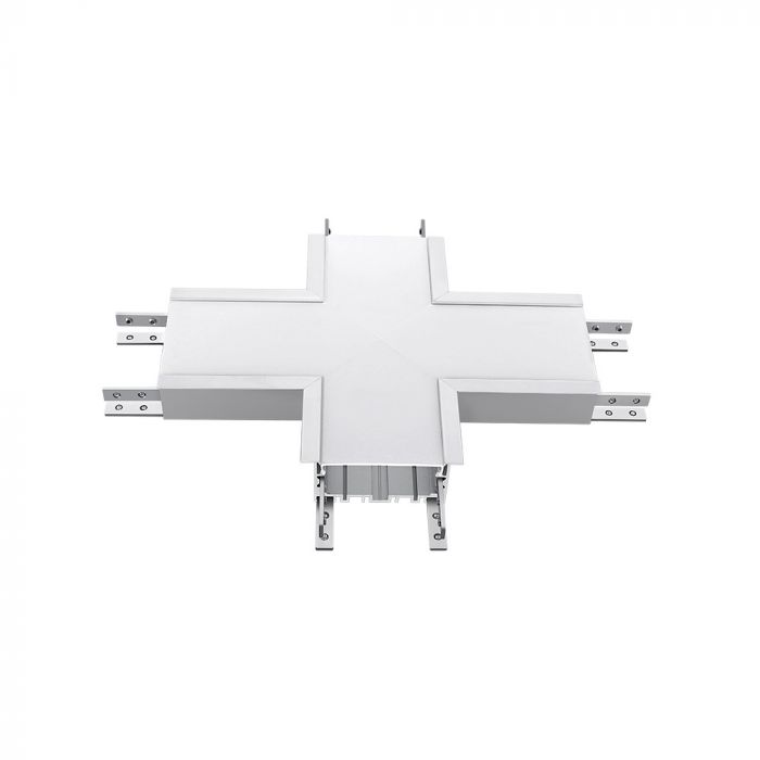 LED LINEAR X SHAPE DOWNSIDE CONNECTOR 16W DL 120° 255X255 ALUMINIUM SAMSUNG SILVER