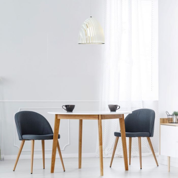 LED E27 PENDANT CONE PRISM WHITE 25X27 METAL