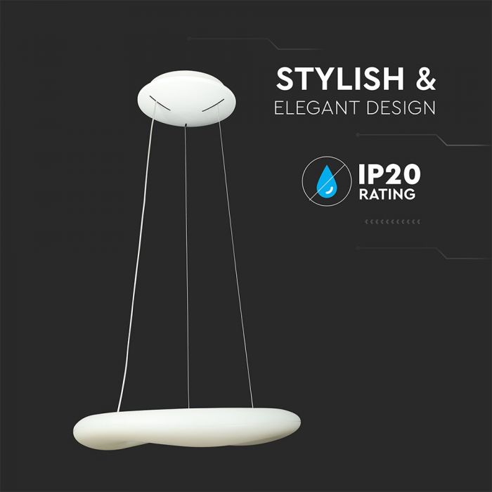 38W Chandelier Round Color Changing D:600 Dimmable White