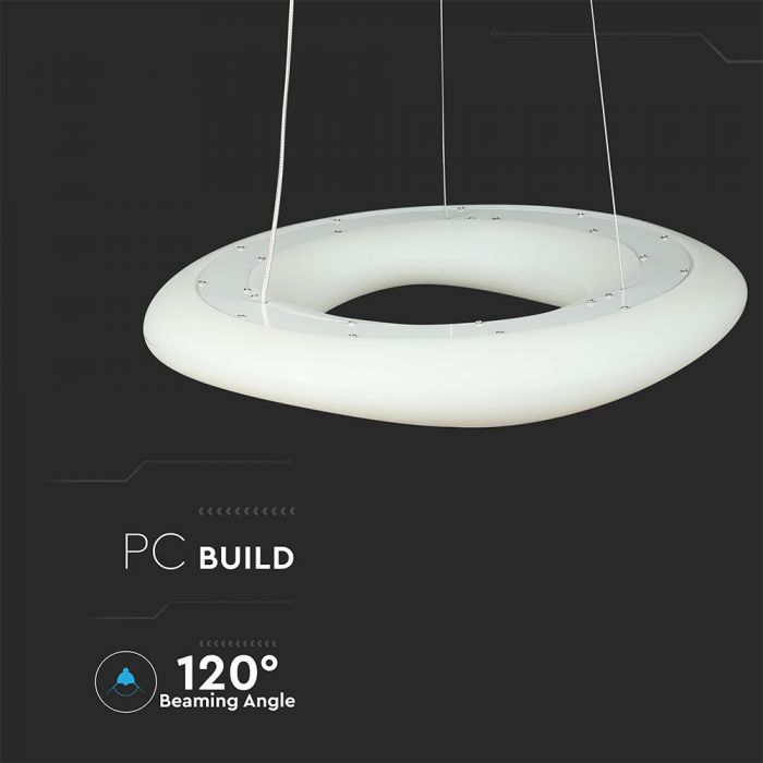 38W Chandelier Round Color Changing D:600 Dimmable White