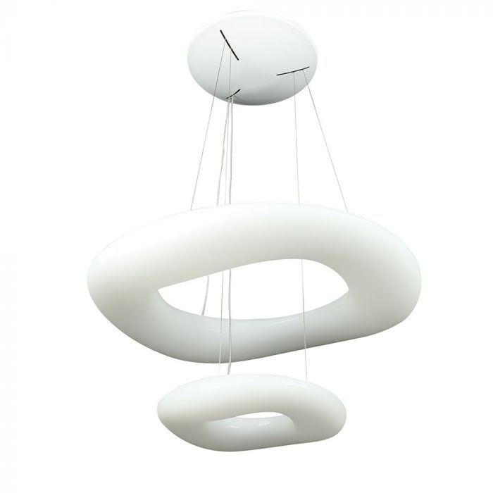 LED PENDANT DESIGNER SQUARE HANGING 60W COLOR CHANGE 5400lm 120° 600X300 PC WHITE DIMMABLE