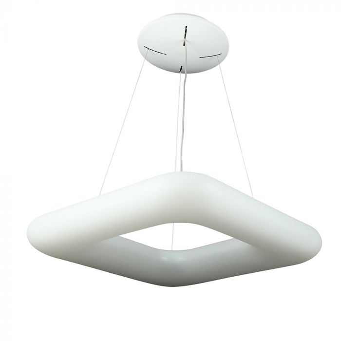 LED PENDANT DESIGNER SQUARE HANGING 80W COLOR CHANGE 6600lm 120° 75X75X200 PC WHITE DIMMABLE