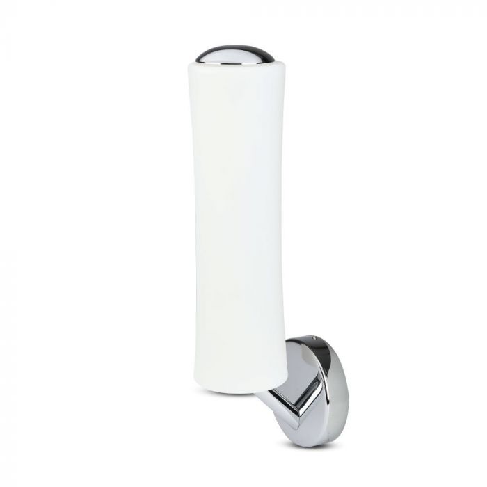 LED DESIGNER WALL LAMP 18W WW 1200lm 120° 125X420 PC+IRON WHITE TRIAC DIMMABLE A++
