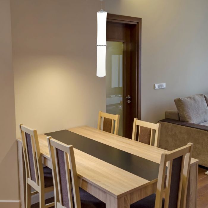 LED PENDANT DOUBLE LONG DESIGNER HANGING 32W WW 2100lm 120° 125X840 PC WHITE TRIAC DIMMABLE A++