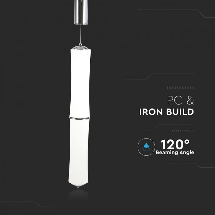 LED PENDANT DOUBLE LONG DESIGNER HANGING 32W WW 2100lm 120° 125X840 PC WHITE TRIAC DIMMABLE A++
