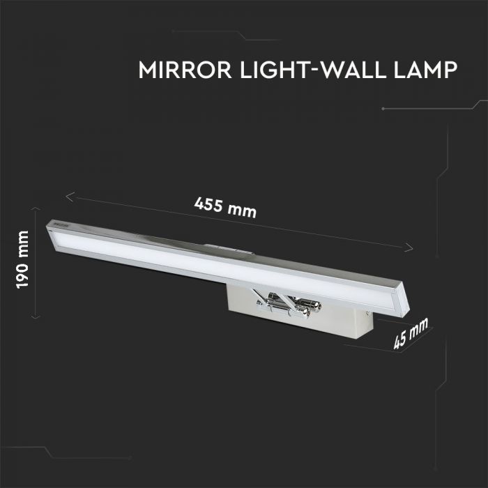 8W LED Picture/Mirror Lamp Chrome 3000K