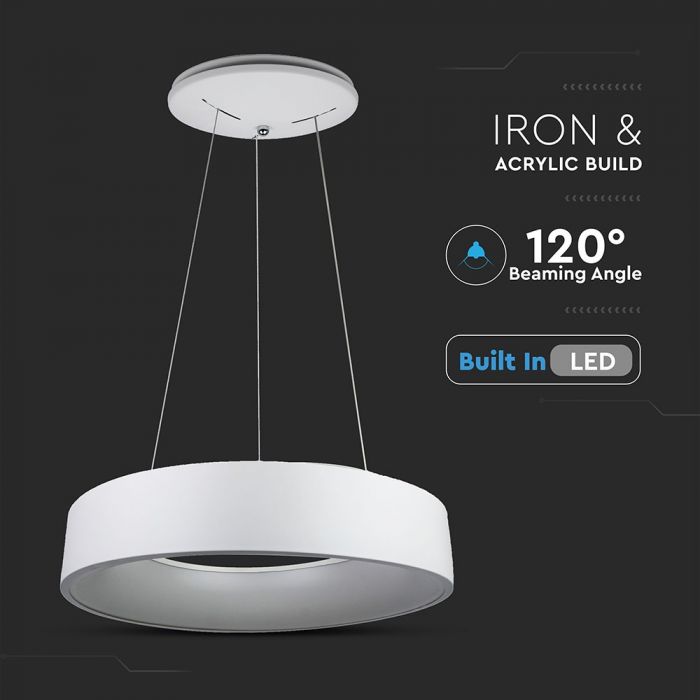 LED PENDANT LIGHT 20W WW 1500lm 120° DIMMABLE WHITE