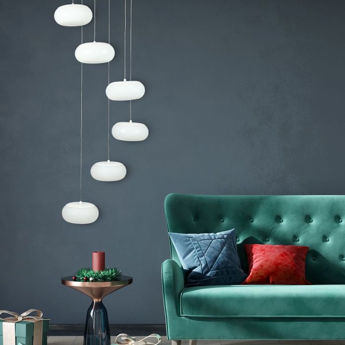 LED DESIGNER HANGING PENDANT 72W 6500lm WW 120° 39X200 TRIAC DIMMABLE