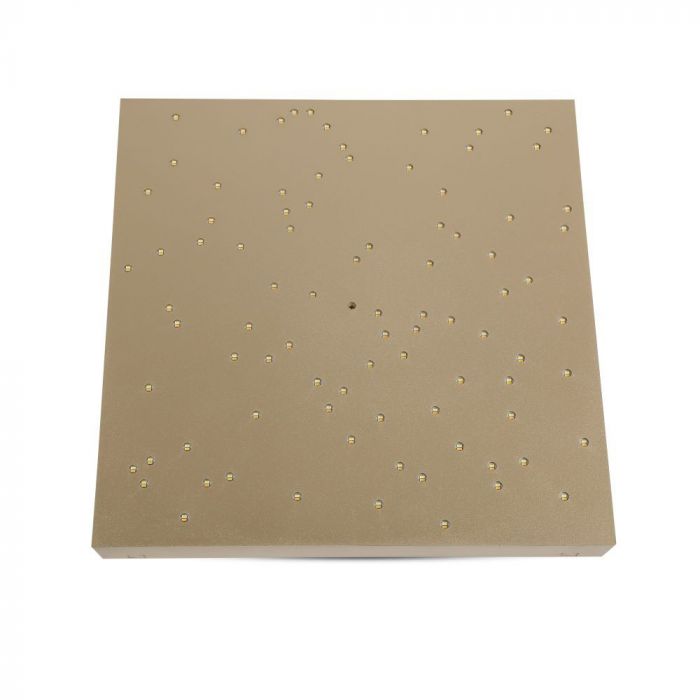 LED DESIGNER CEILING LIGHT CCT CHANGING 8W 900lm 120° 300X300X40 GOLD DIMMABLE