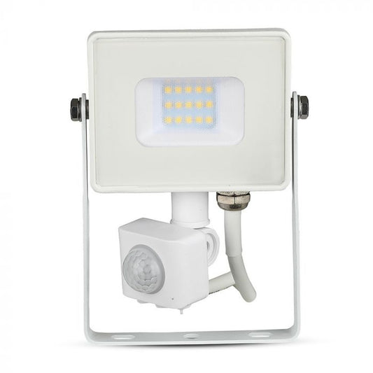 10W LED Sensor Floodlight SAMSUNG Chip Cut-OFF Function White Body 6400K