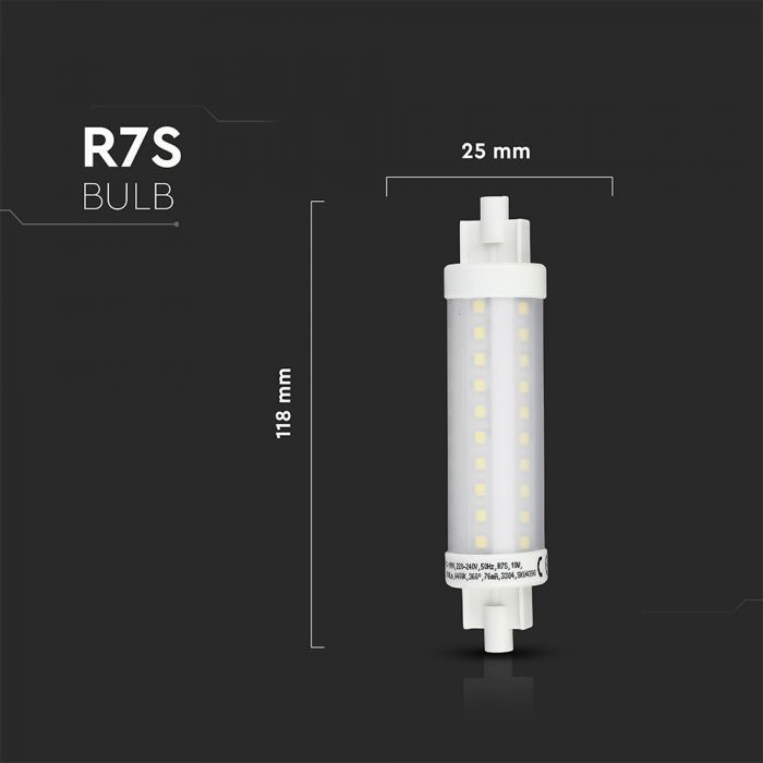 LED Bulb 10W R7S Plastic Warm White