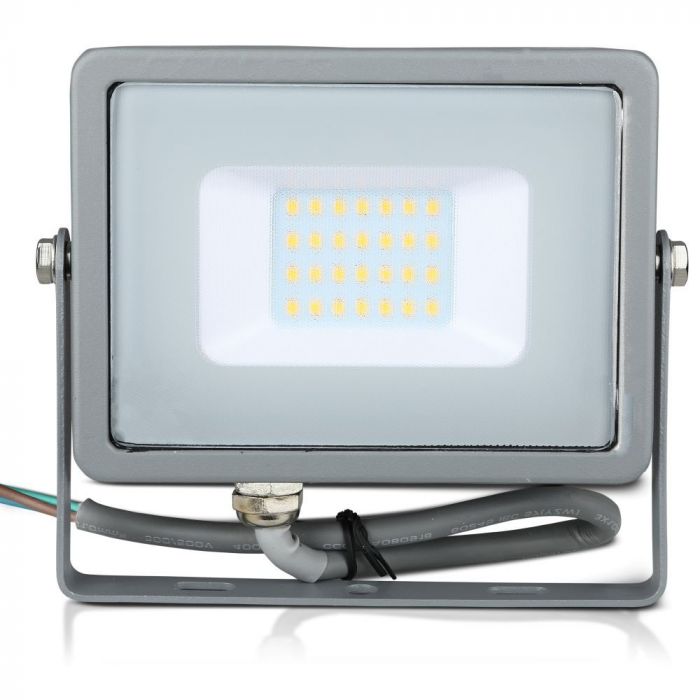 20W LED Floodlight SMD SAMSUNG Chip Slim Grey Body 3000K