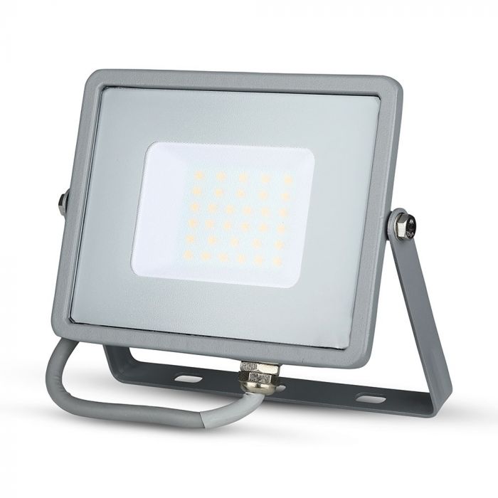 30W LED Floodlight SMD SAMSUNG Chip Slim Grey Body 4000K