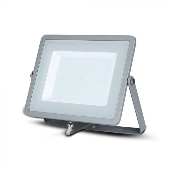 100W LED Floodlight SMD SAMSUNG Chip Slim Grey Body 3000K