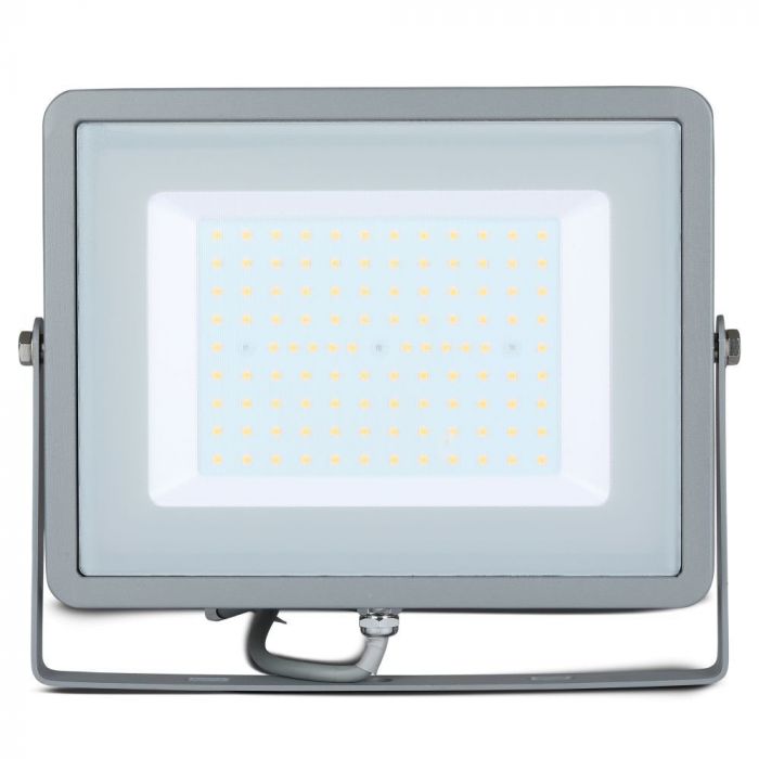 100W LED Floodlight SMD SAMSUNG Chip Slim Grey Body 6400K