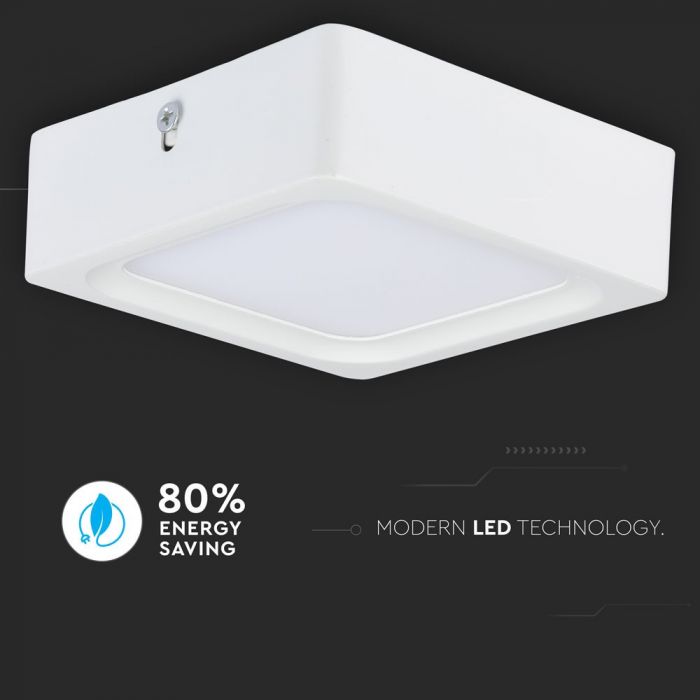 LED SQUARE SURFACE PANEL 8W 720lm CW 120° 115X43