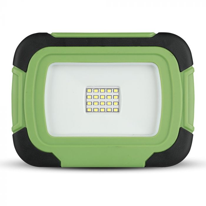 LED FLOOD RECHARGEABLE 10W CW 100° 700lm IP44 GREEN/BLACK