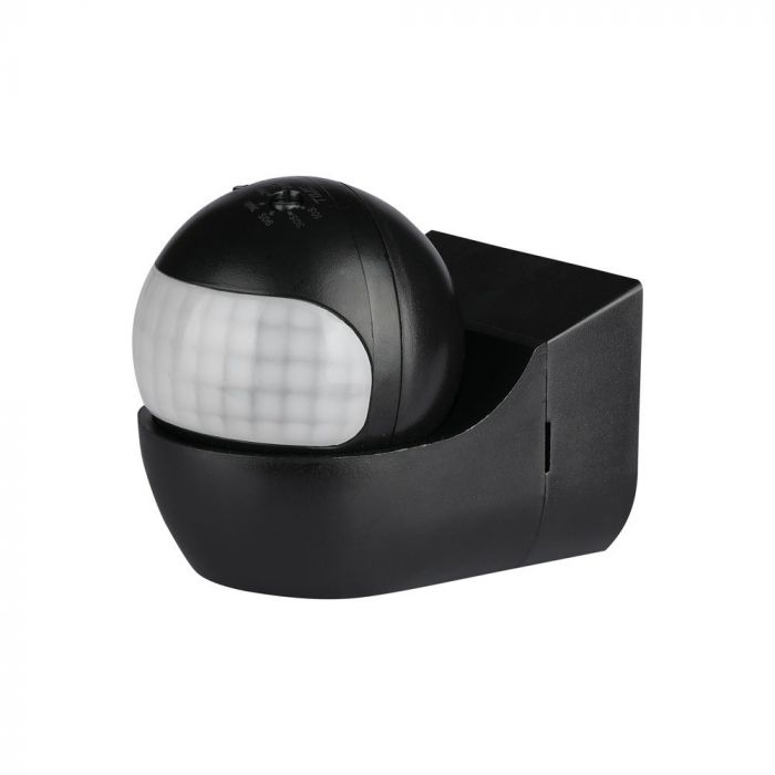 LED PIR WALL SENSOR WITH MOVING HEAD 400W BLACK