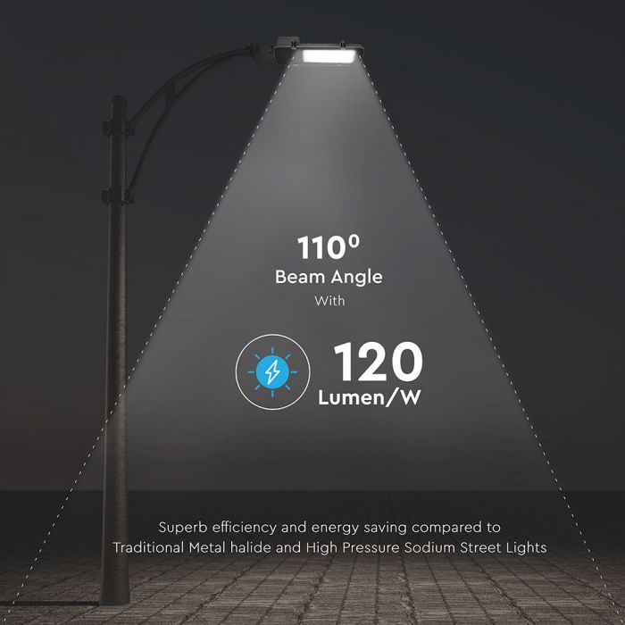 LED Street Light SAMSUNG Chip A++ 5 Years Warranty 100W Grey Body 6400K