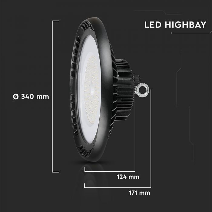 LED Highbay SAMSUNG Chip 150W UFO Meanwell Driver 120Ã‚Â° 120 lm/Watt 4000K