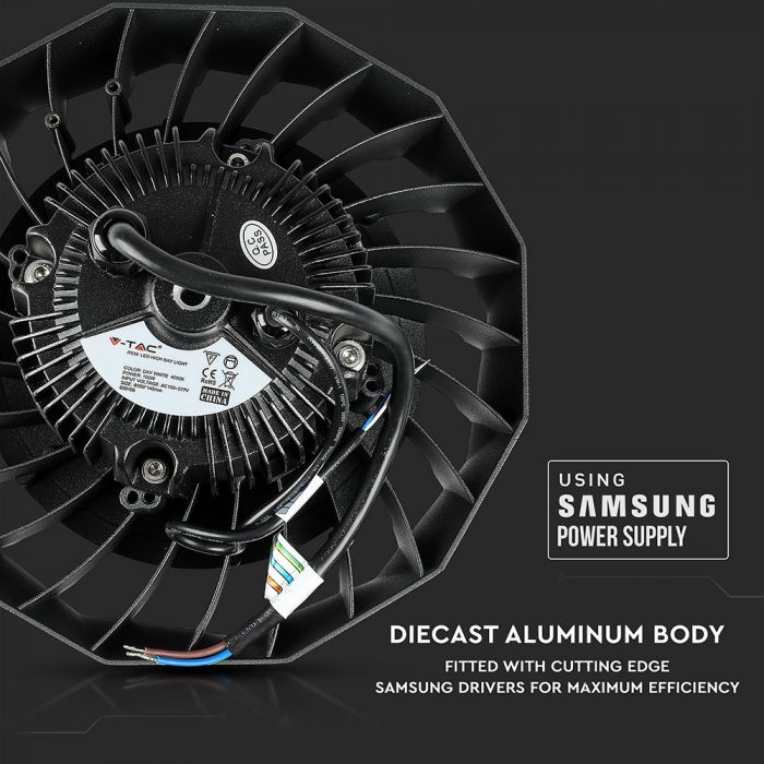 LED HIGHBAY UFO 100W DL 120° 12000lm 260X150 IP65 SAMSUNG CHIP 1-10V DIMMABLE A++