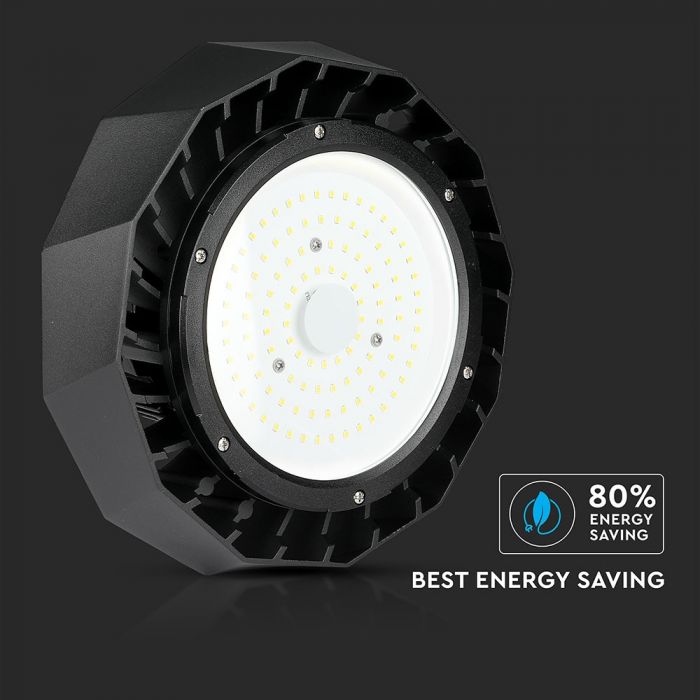 LED Highbay SAMSUNG Chip/DRIVER 100W 120 lm/Watt Black Body 6000K