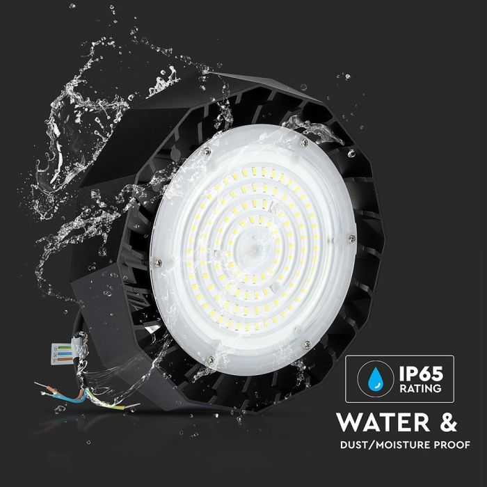 LED HIGHBAY UFO 100W CW 90° 12000lm 260X150 IP65 SAMSUNG CHIP 1-10V DIMMABLE A++