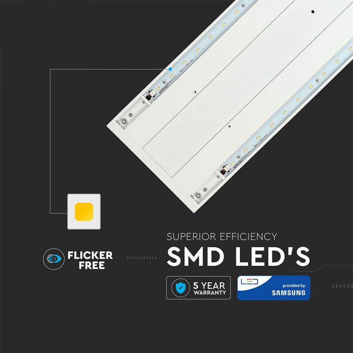 LED Linear Light SAMSUNG Chip 60W Hanging White Body 4000K
