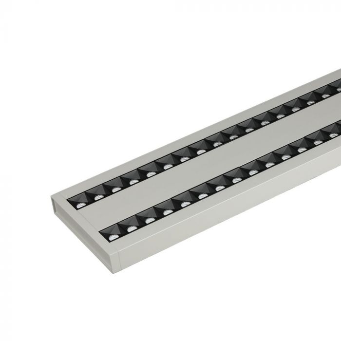 LED LINEAR HANGING LINKABLE 60W DL 6600lm 120° 1190X160X30 ALUMINIUM SAMSUNG SILVER A++
