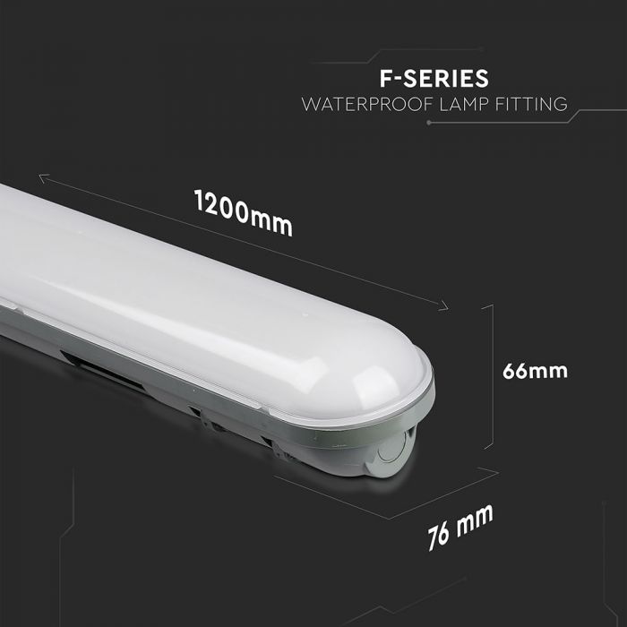 LED TUBE LAMP 36W CW 2800lm 4FT 120° IP65
