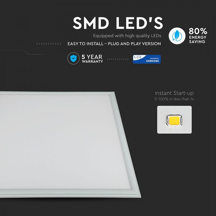 45W LED Panel SAMSUNG Chip 600 x 600 mm 4000K 6pcs/Set 5 Years Warranty