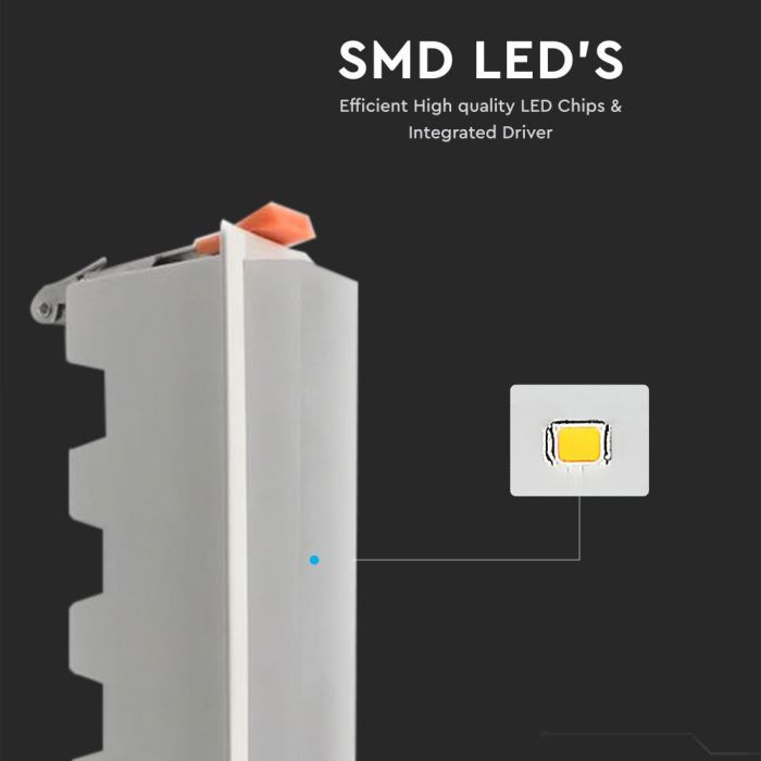 LED LINEAR LIGHT 10W DL 700lm 120° 160X45X72 (138X32) ALUMINIUM