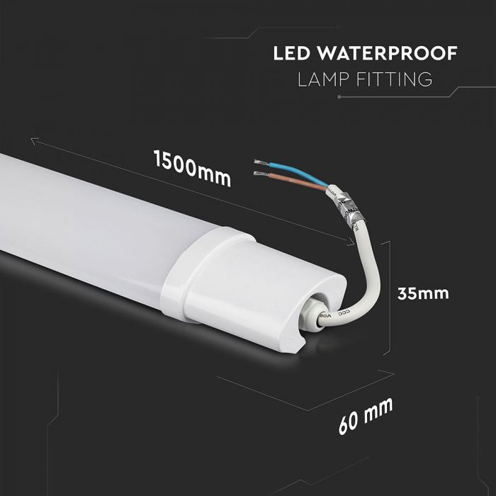 LED TUBE LAMP 48W DL 4000lm 5FT 120° IP65