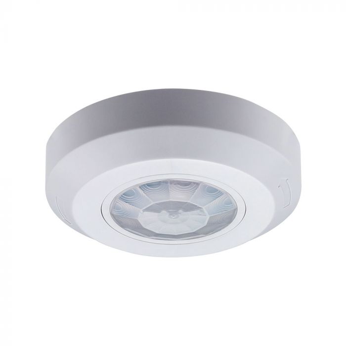 LED INFRARED MOTION SENSOR CEILING 360° 8M IP20 Max 200W 76X20 WHITE