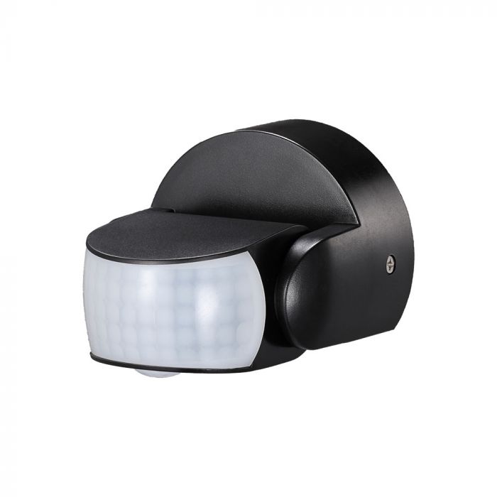 LED INFRARED MOTION SENSOR WALL 180° 12m IP65 Max. 600W BLACK