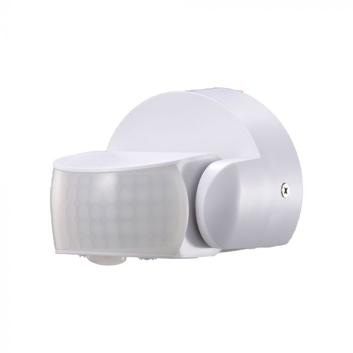 LED INFRARED MOTION SENSOR WALL 180° 12m IP65 Max. 600W WHITE