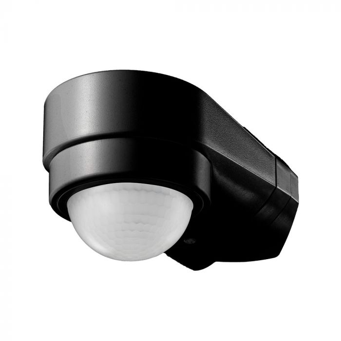 LED INFRARED MOTION SENSOR WALL 180° 10m MAX. 600W IP65 BLACK