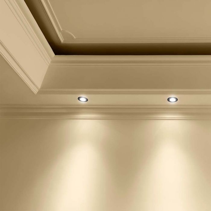 LED BRACKET GU10 ROUND BLACK 81x40mm (63mm)