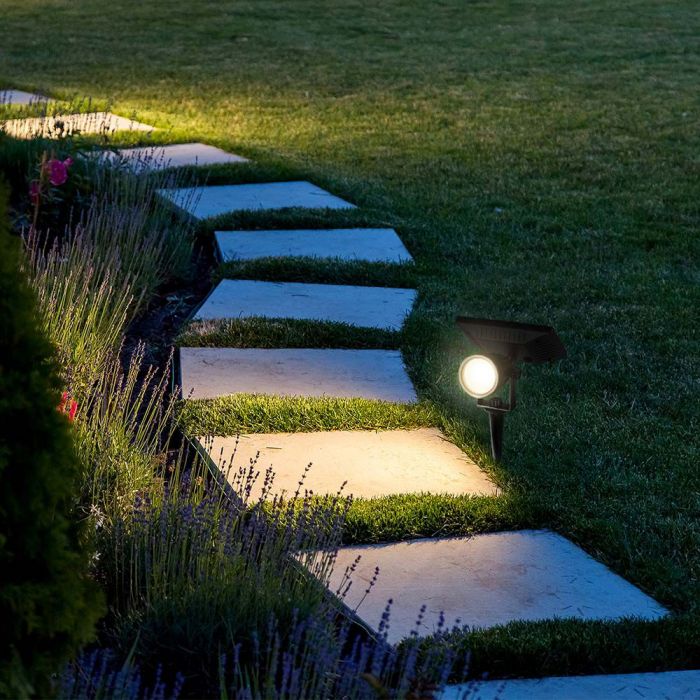 LED SOLAR SPIKE 2W CW 40lm 14X15X28 IP65
