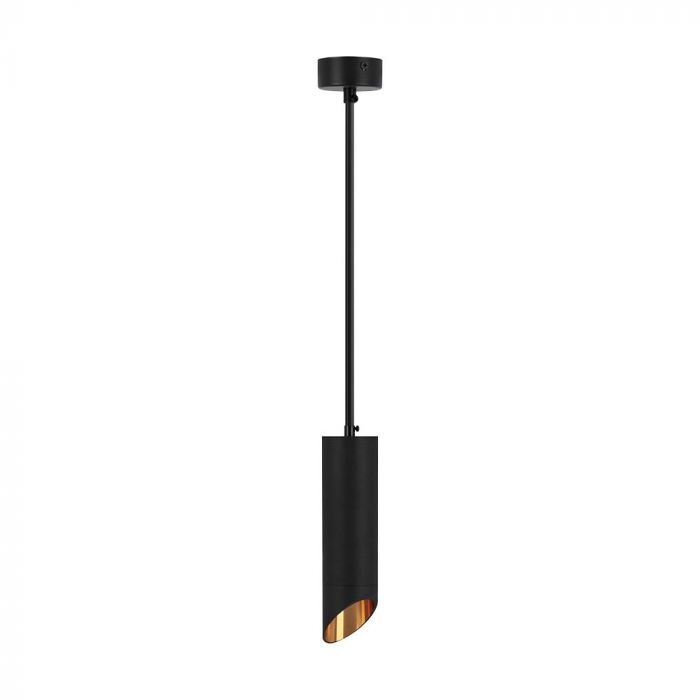 LED GU10 HANGING PENDANT BLACK 55x60x1400mm