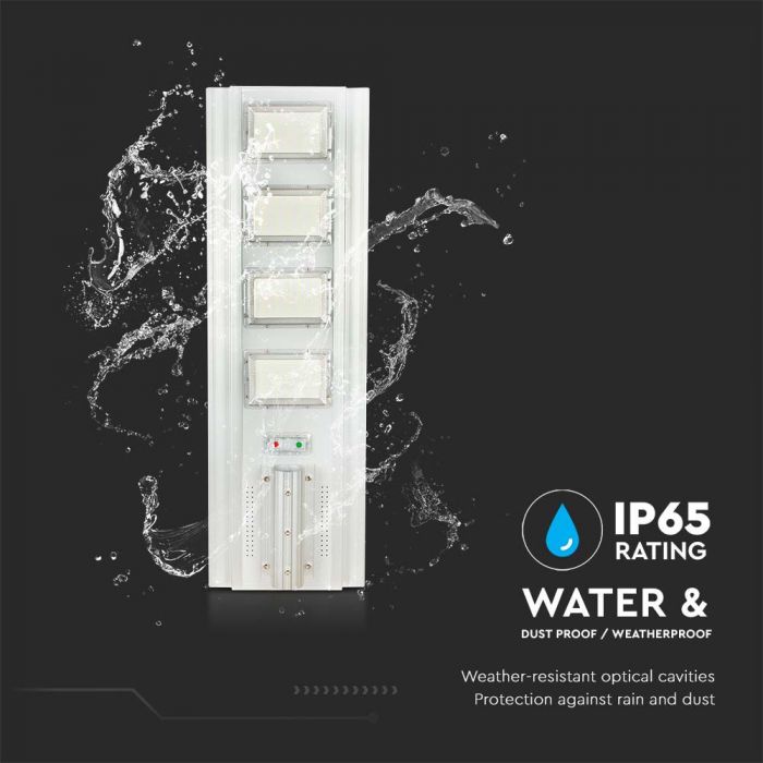 LED SOLAR STREET LIGHT 50W CW 4300lm 120° 1000X320X50 IP65 SILVER