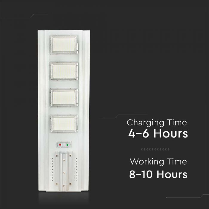LED SOLAR STREET LIGHT 50W CW 4300lm 120° 1000X320X50 IP65 SILVER