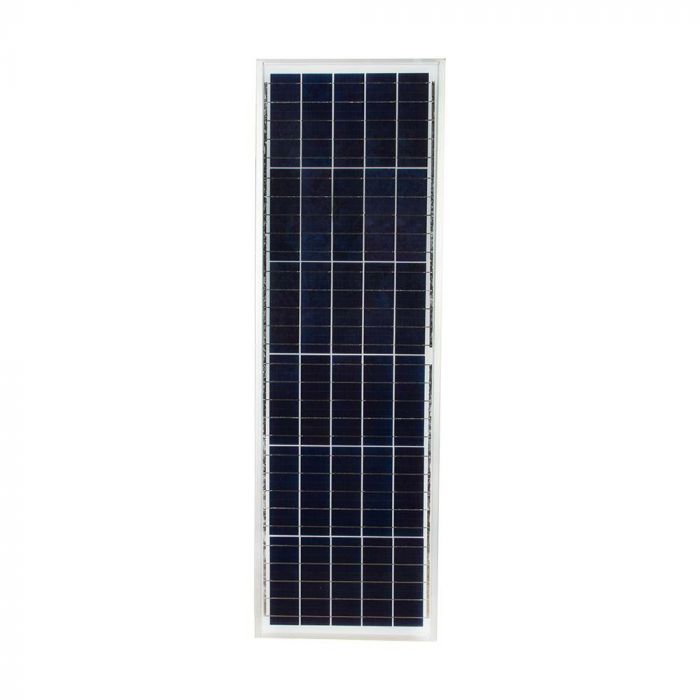 LED SOLAR STREET LIGHT 50W CW 4300lm 120° 1000X320X50 IP65 SILVER