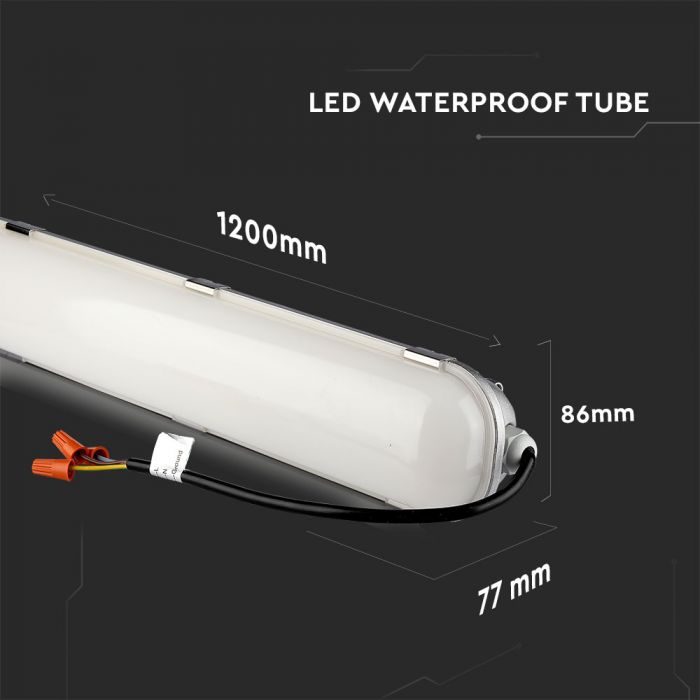 LED TUBE LAMP 60W CW 7200lm 4FT 110° IP65 SAMSUNG CHIP A++
