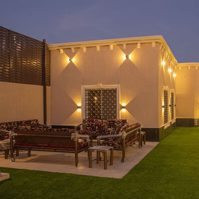 LED WALL LIGHT ALUMINIUM SQUARE 11W WW 1360lm 120° CORTEN IP65