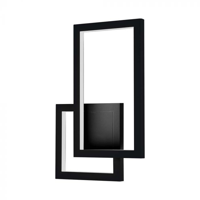 LED WALL LIGHT 20W WW 2400lm 360° 420X60X290 BLACK IP65